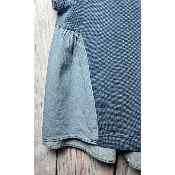 Niko And… Super Cute Women’s Blouse Blue Relaxed Fit Lightweight Size S or M - Picture 3 of 7